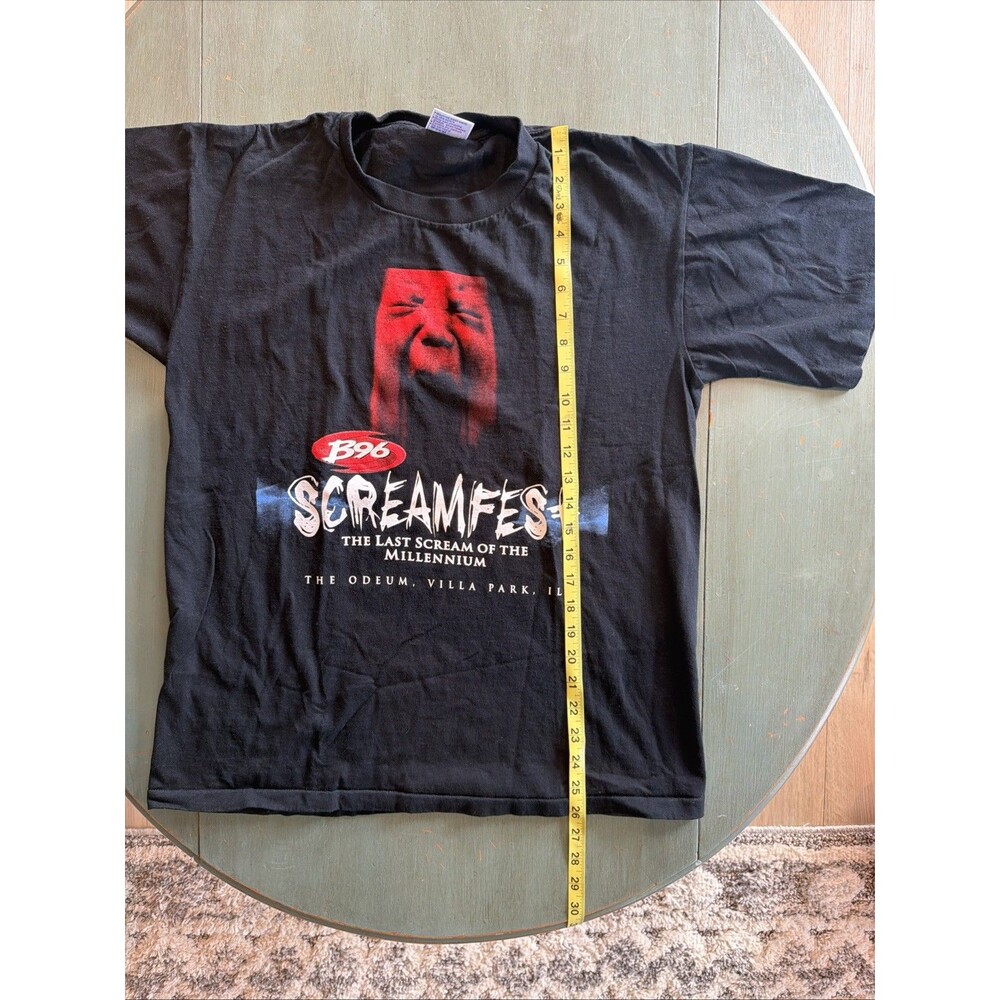 B96 Screamfest 1999 Black Heavyweight T-Shirt All Sport Events L Vintage - Picture 8 of 10